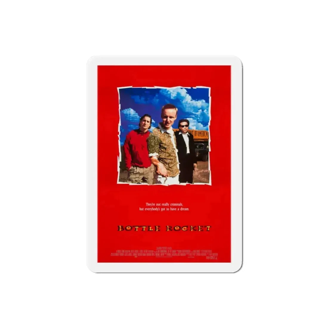 Bottle Rocket 1996 Movie Poster Refrigerator Magnet - The Sticker Space