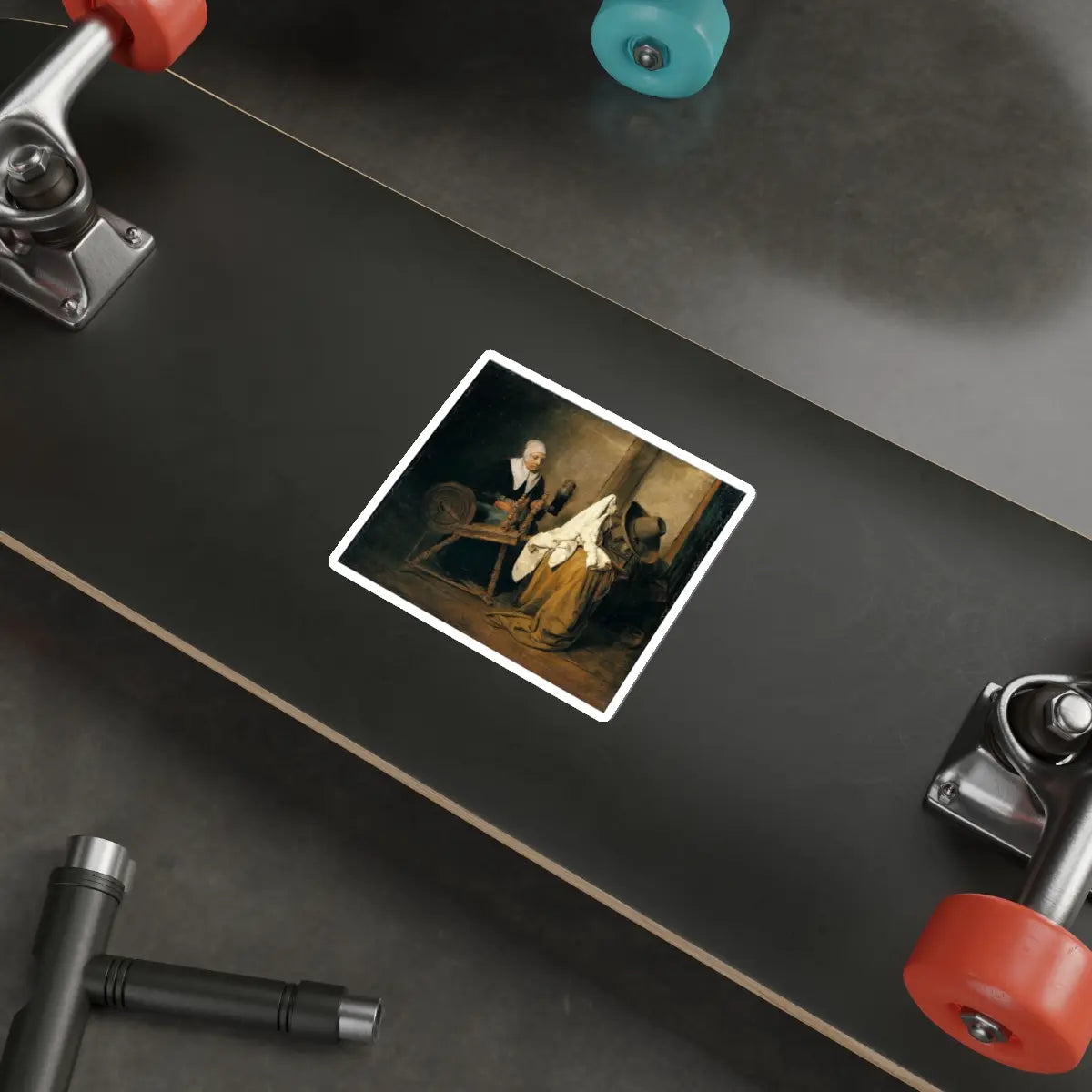 SKU:43156389771979546839 Sticker types:White Shape:Die-Cut Sizes:4" × 4"