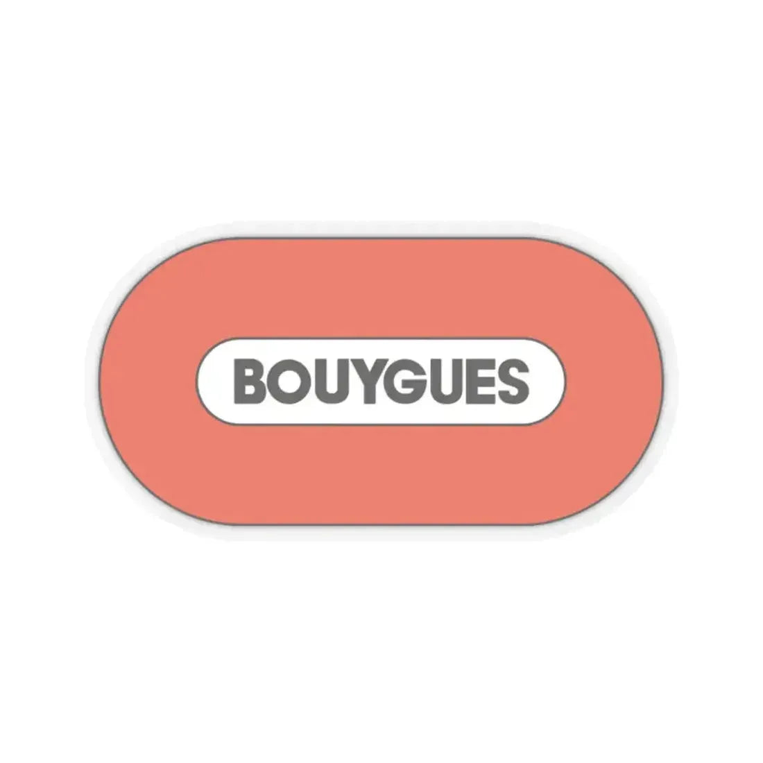 Bouygues S.A. (Logo) STICKER Vinyl Kiss-Cut Decal 2 Inch Transparent - The Sticker Space
