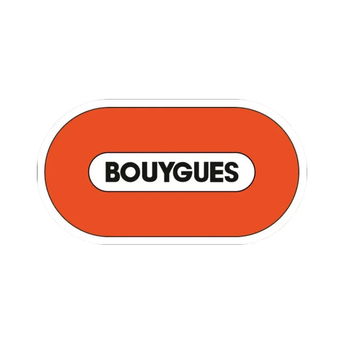 Bouygues S.A. (Logo) STICKER Vinyl Kiss-Cut Decal 2 Inch White - The Sticker Space