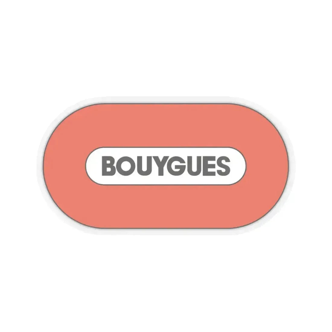 Bouygues S.A. (Logo) STICKER Vinyl Kiss-Cut Decal 3 Inch Transparent - The Sticker Space