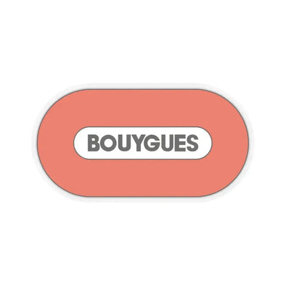 Bouygues S.A. (Logo) STICKER Vinyl Kiss-Cut Decal 3 Inch Transparent - The Sticker Space