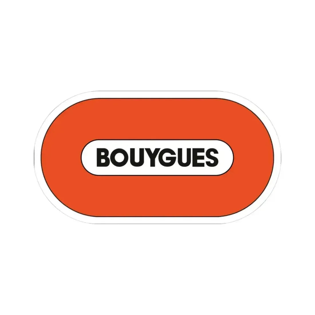 Bouygues S.A. (Logo) STICKER Vinyl Kiss-Cut Decal 3 Inch White - The Sticker Space