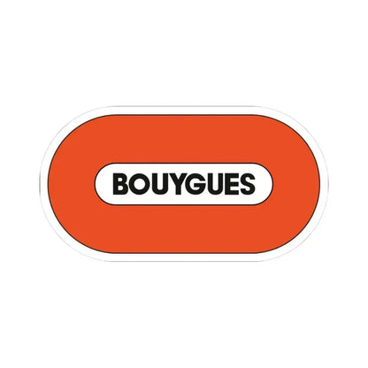 Bouygues S.A. (Logo) STICKER Vinyl Kiss-Cut Decal 3 Inch White - The Sticker Space