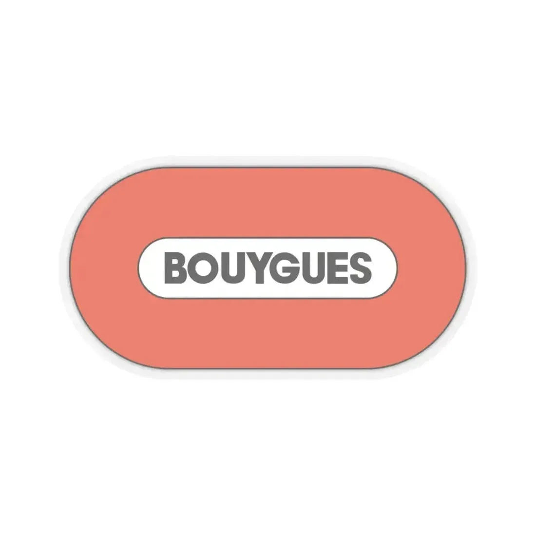 Bouygues S.A. (Logo) STICKER Vinyl Kiss-Cut Decal 4 Inch Transparent - The Sticker Space