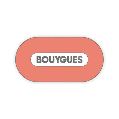 Bouygues S.A. (Logo) STICKER Vinyl Kiss-Cut Decal 4 Inch Transparent - The Sticker Space