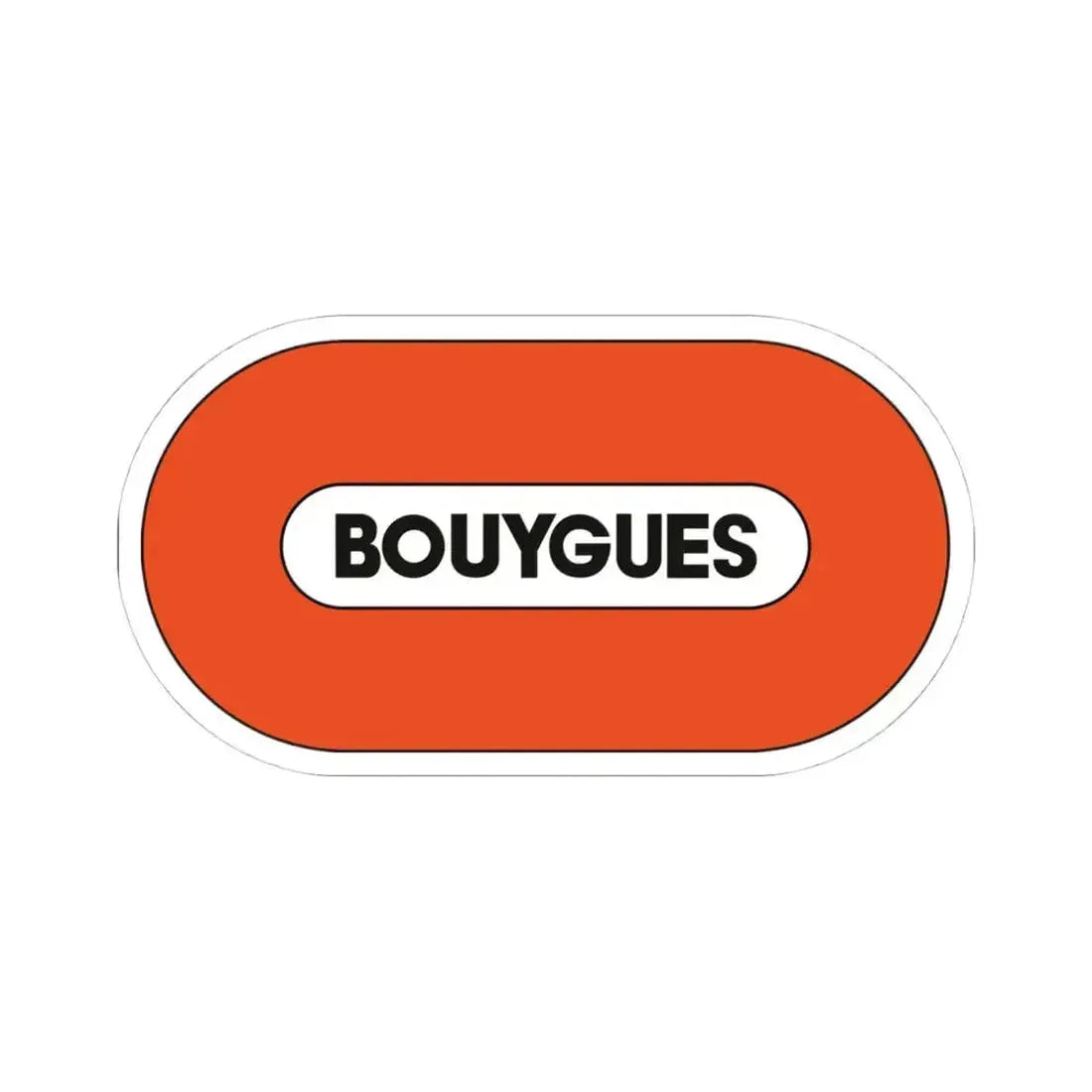 Bouygues S.A. (Logo) STICKER Vinyl Kiss-Cut Decal 4 Inch White - The Sticker Space