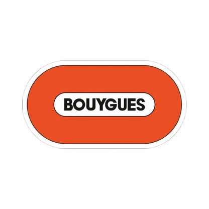 Bouygues S.A. (Logo) STICKER Vinyl Kiss-Cut Decal 4 Inch White - The Sticker Space