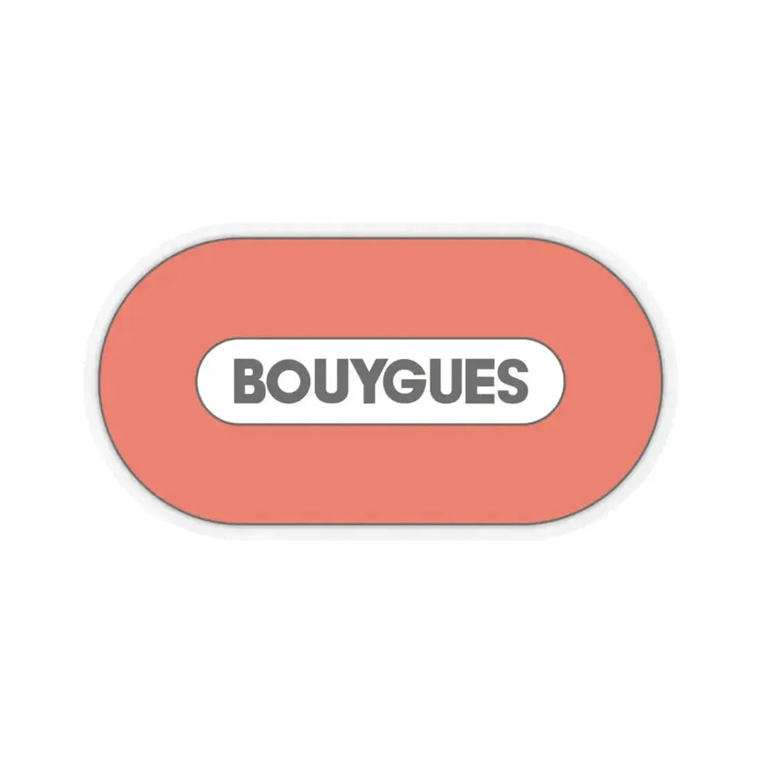 Bouygues S.A. (Logo) STICKER Vinyl Kiss-Cut Decal 6 Inch Transparent - The Sticker Space