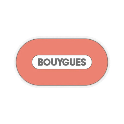 Bouygues S.A. (Logo) STICKER Vinyl Kiss-Cut Decal 6 Inch Transparent - The Sticker Space