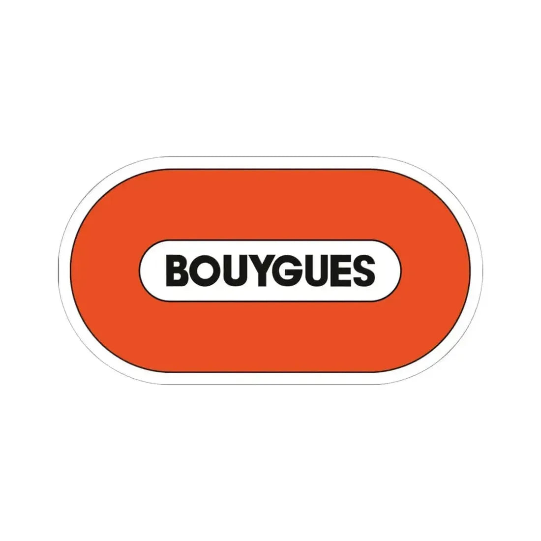 Bouygues S.A. (Logo) STICKER Vinyl Kiss-Cut Decal 6 Inch White - The Sticker Space
