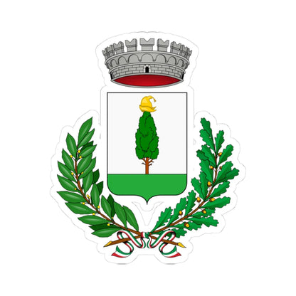 Bovezzo-Stemma (Italy) (Coat of Arms) STICKER Vinyl Kiss-Cut Decal 3 Inch White - The Sticker Space