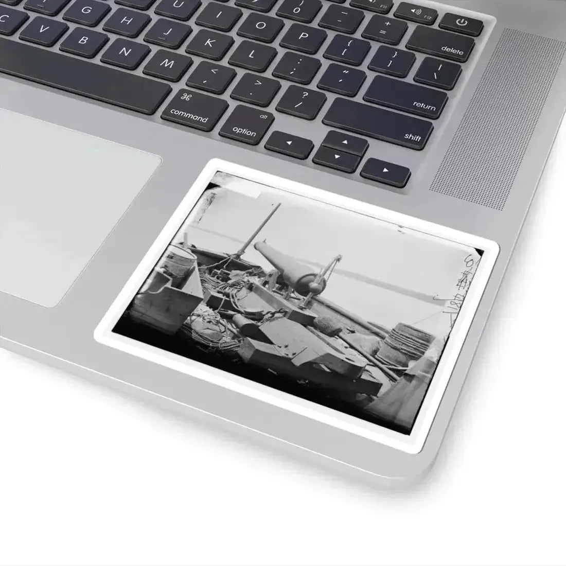 Bow Gun on Confederate Gunboat Teazer, Captured by the Maritanza (U.S. Civil War) STICKER Vinyl Kiss-Cut Decal - The Sticker Space