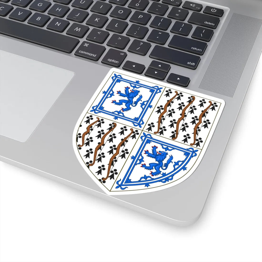Bowes-Lyon Arms (Scotland) (Coat of Arms) STICKER Vinyl Kiss-Cut Decal - The Sticker Space