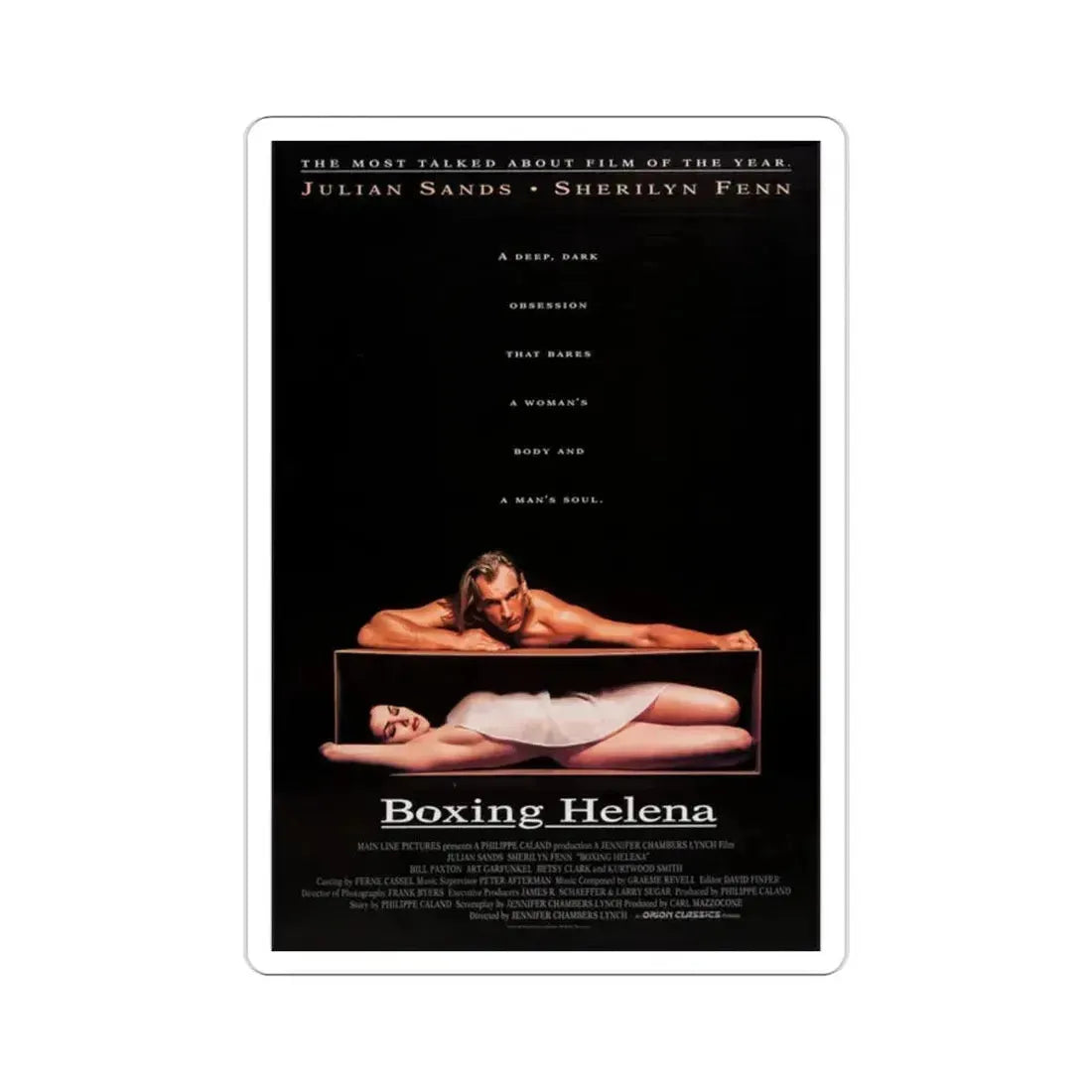 Boxing Helena 1993 Movie Poster STICKER Vinyl Die-Cut Decal 2 Inch - The Sticker Space