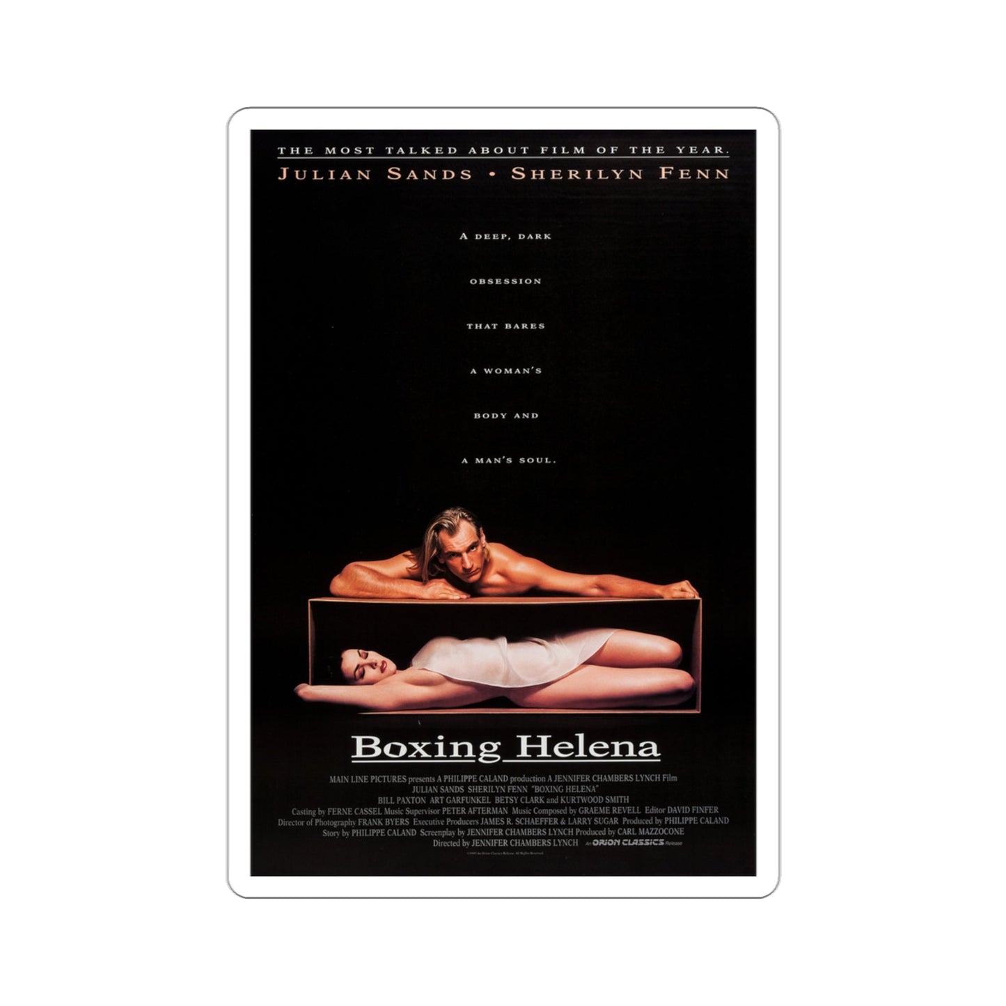 Boxing Helena 1993 Movie Poster STICKER Vinyl Die-Cut Decal-3 Inch-The Sticker Space