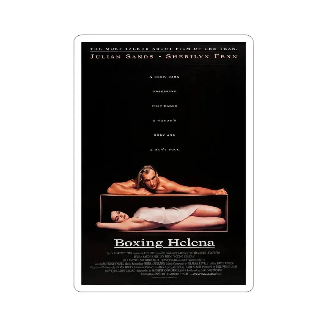Boxing Helena 1993 Movie Poster STICKER Vinyl Die-Cut Decal 3 Inch - The Sticker Space