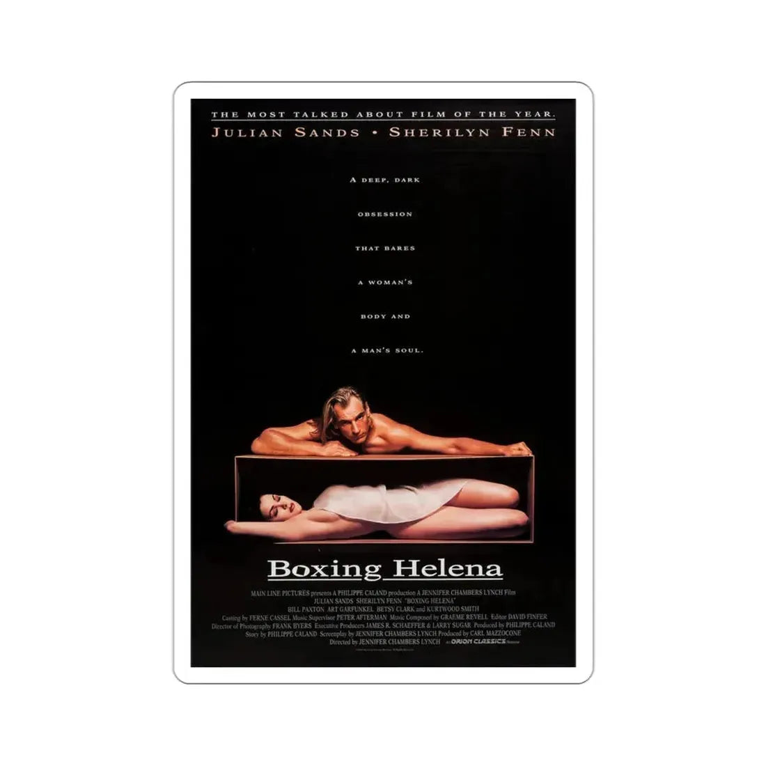 Boxing Helena 1993 Movie Poster STICKER Vinyl Die-Cut Decal 3 Inch - The Sticker Space