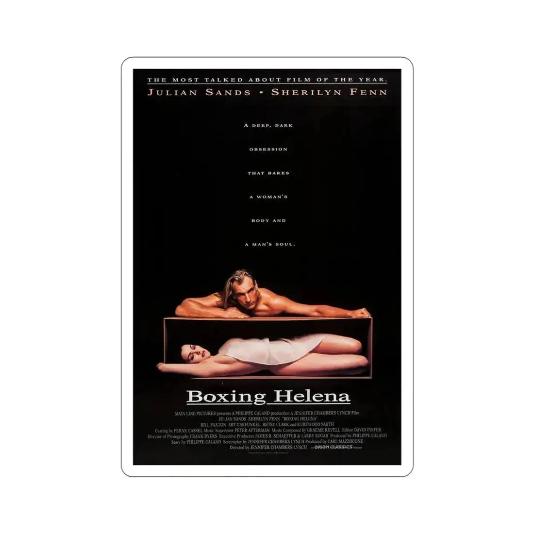Boxing Helena 1993 Movie Poster STICKER Vinyl Die-Cut Decal 4 Inch - The Sticker Space