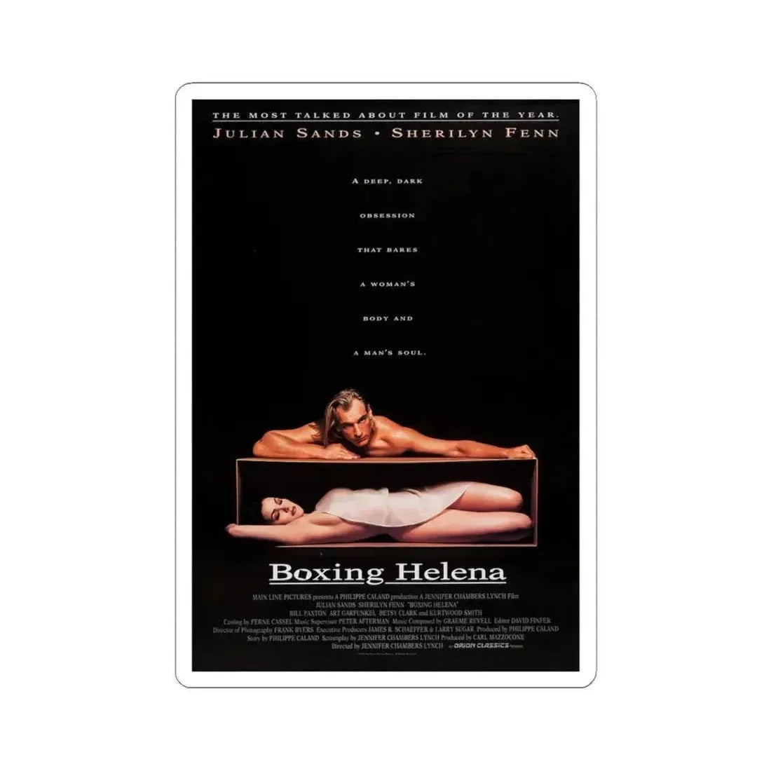 Boxing Helena 1993 Movie Poster - STICKER Vinyl Kiss-Cut Decal 4 Inch White - The Sticker Space