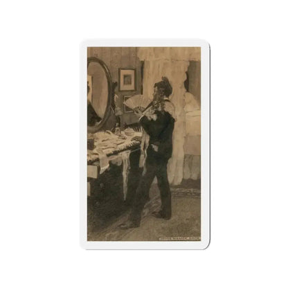 Boy Playing Dress-Up, story illustration (Magazine Illustration) Refrigerator Magnet - The Sticker Space