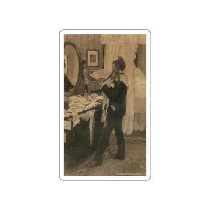 Boy Playing Dress-Up, story illustration (Magazine Illustration) STICKER Vinyl Die-Cut Decal - The Sticker Space