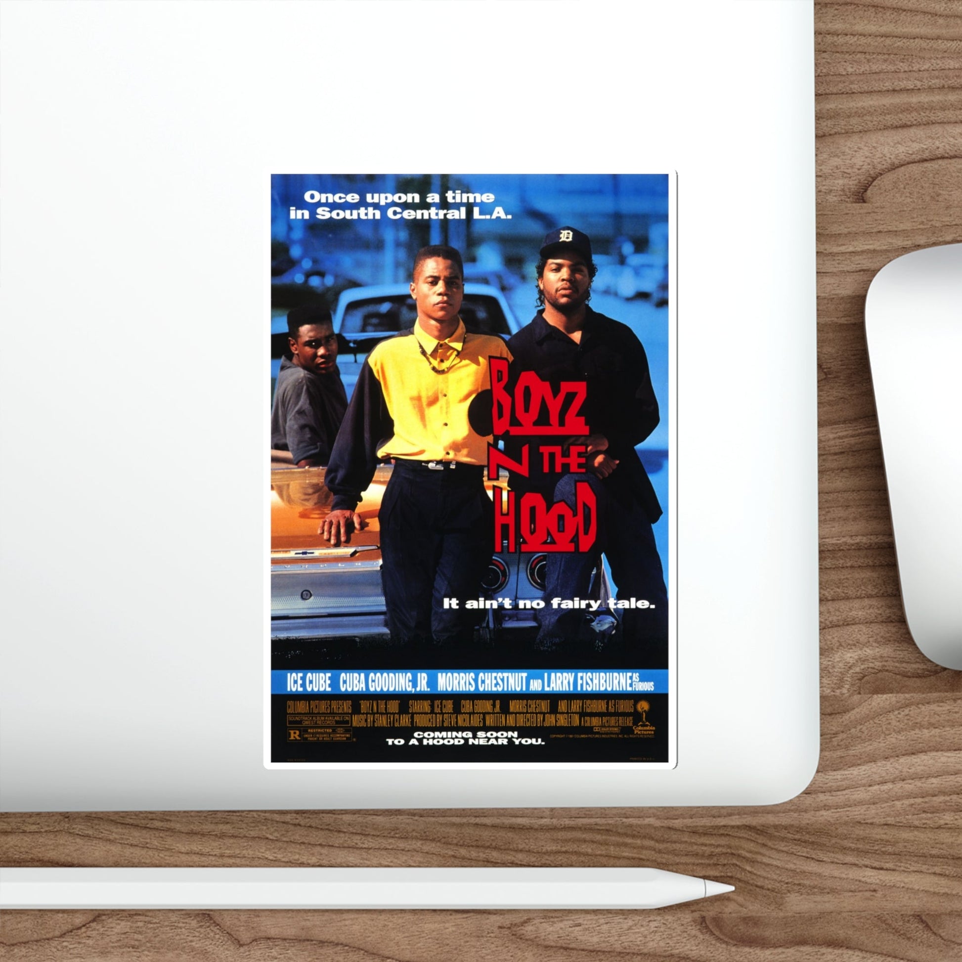 Boyz N the Hood 1991 Movie Poster STICKER Vinyl Die-Cut Decal-The Sticker Space