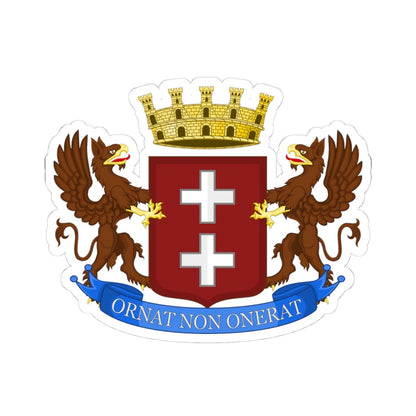 Bra-Stemma (Italy) (Coat of Arms) STICKER Vinyl Kiss-Cut Decal 4 Inch White - The Sticker Space