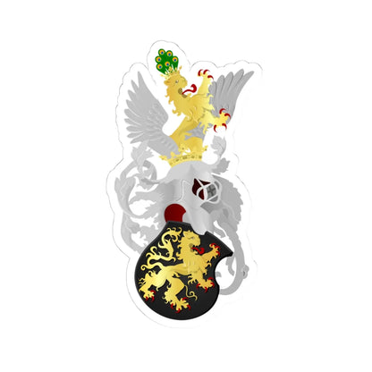 Brabant stamwapen graafschap (Netherlands) (Coat of Arms) STICKER Vinyl Kiss-Cut Decal 4 Inch White - The Sticker Space