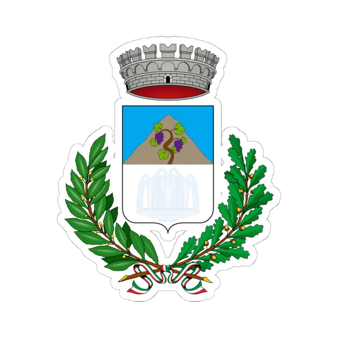 Bracca-Stemma (Italy) (Coat of Arms) STICKER Vinyl Kiss-Cut Decal - The Sticker Space