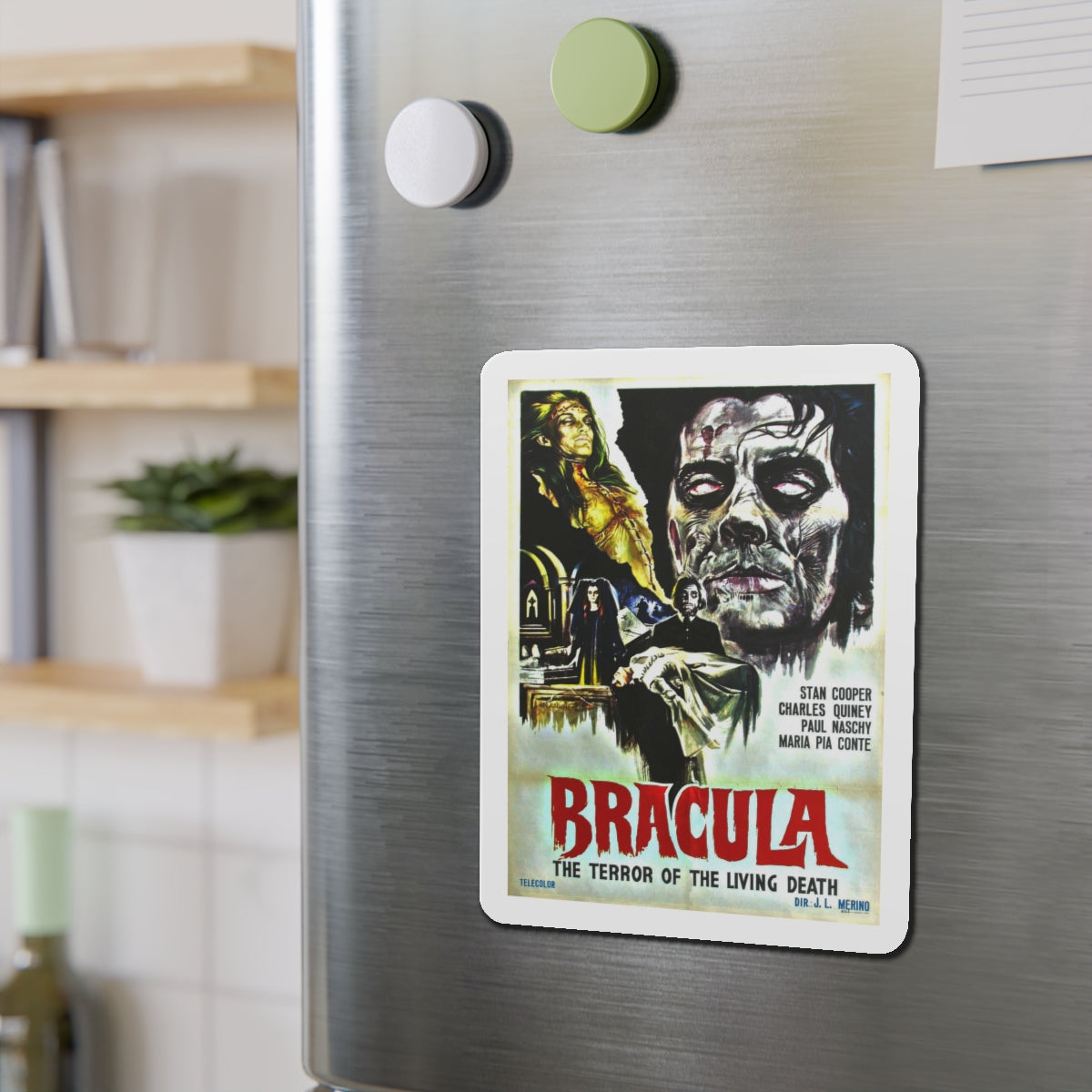 BRACULA (THE HANGING WOMAN) 1973 Movie Poster - Die-Cut Magnet-The Sticker Space