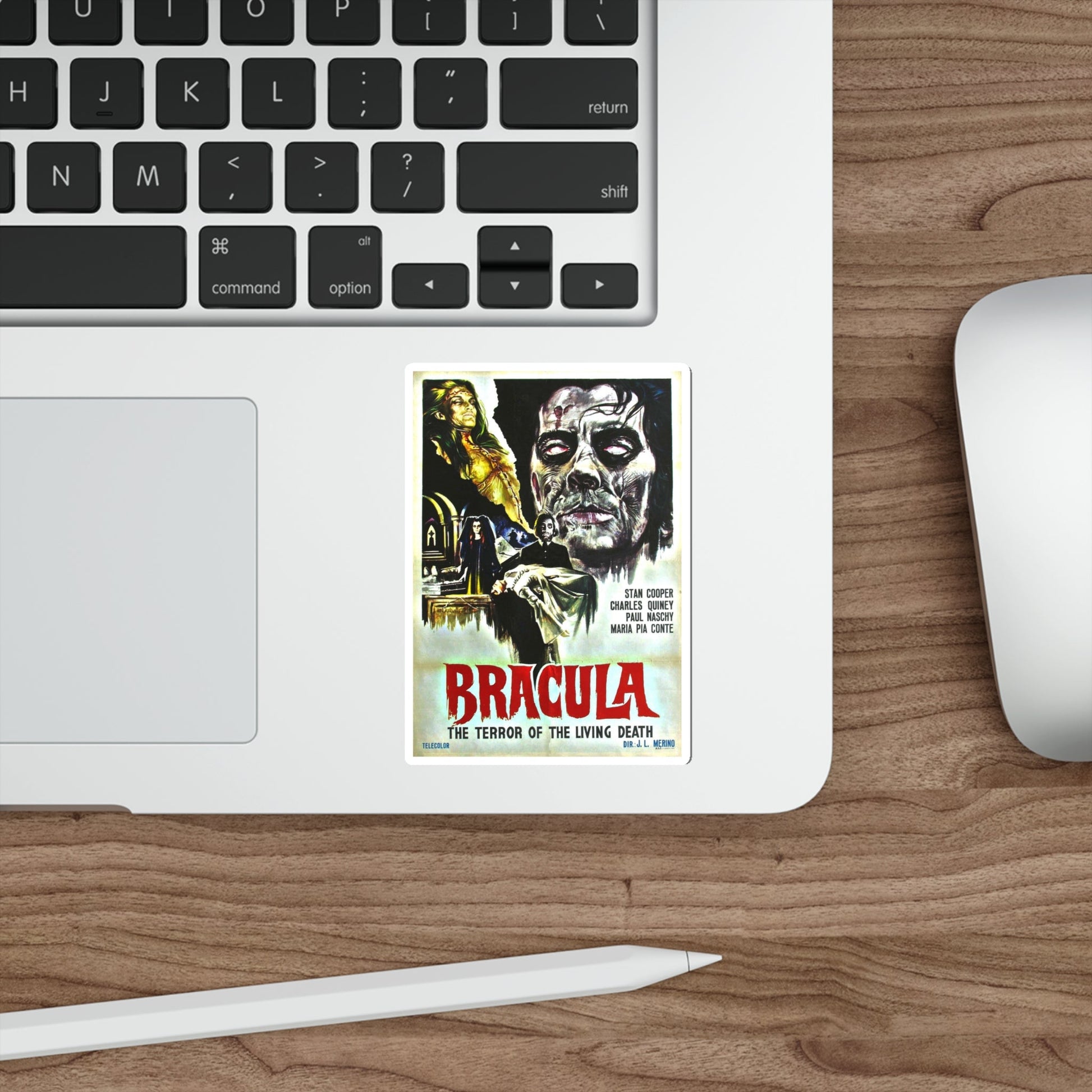 BRACULA (THE HANGING WOMAN) 1973 Movie Poster STICKER Vinyl Die-Cut Decal-The Sticker Space