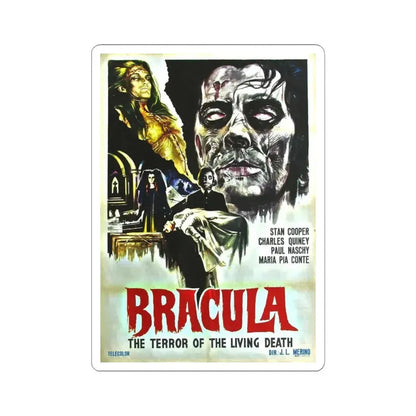 BRACULA (THE HANGING WOMAN) 1973 Movie Poster - STICKER Vinyl Kiss-Cut Decal 6 Inch White - The Sticker Space