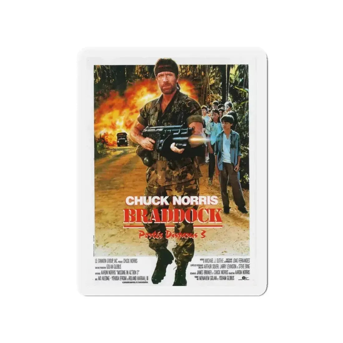 BRADDOCK MISSING IN ACTION 3 1988 Movie Poster - Refrigerator Magnet - The Sticker Space