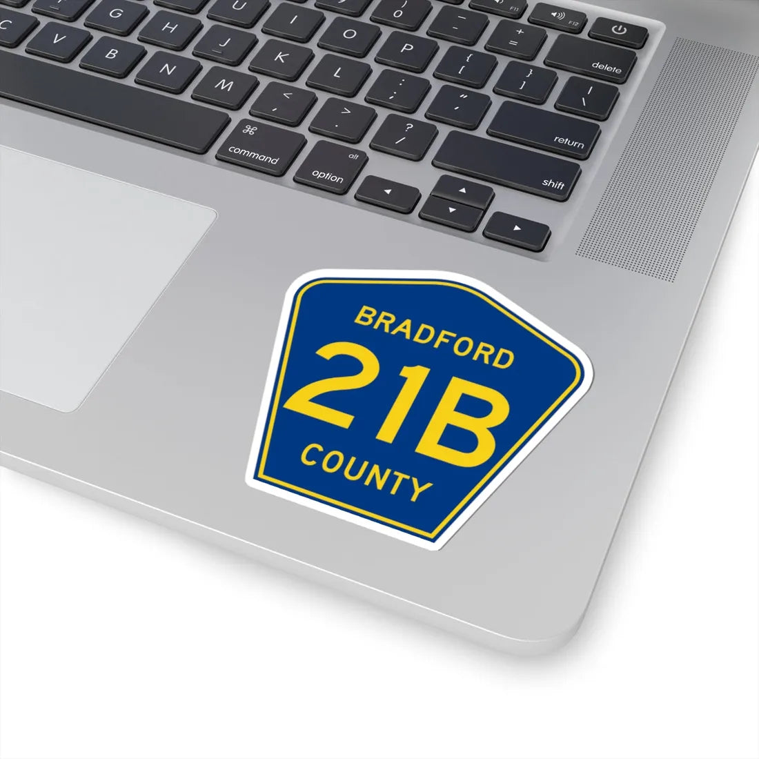 Bradford County 21B (Florida) (Road Sign) STICKER Vinyl Kiss-Cut Decal - The Sticker Space