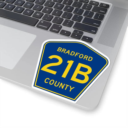 Bradford County 21B (Florida) (Road Sign) STICKER Vinyl Kiss-Cut Decal - The Sticker Space