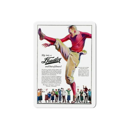 Bradley advertisement (Magazine Illustration) Refrigerator Magnet 6 Inch Die-Cut - The Sticker Space