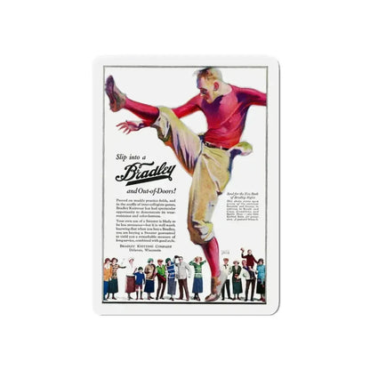 Bradley advertisement (Magazine Illustration) Refrigerator Magnet - The Sticker Space