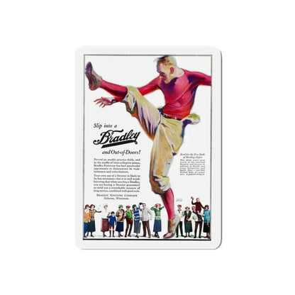 Bradley advertisement (Magazine Illustration) Refrigerator Magnet - The Sticker Space