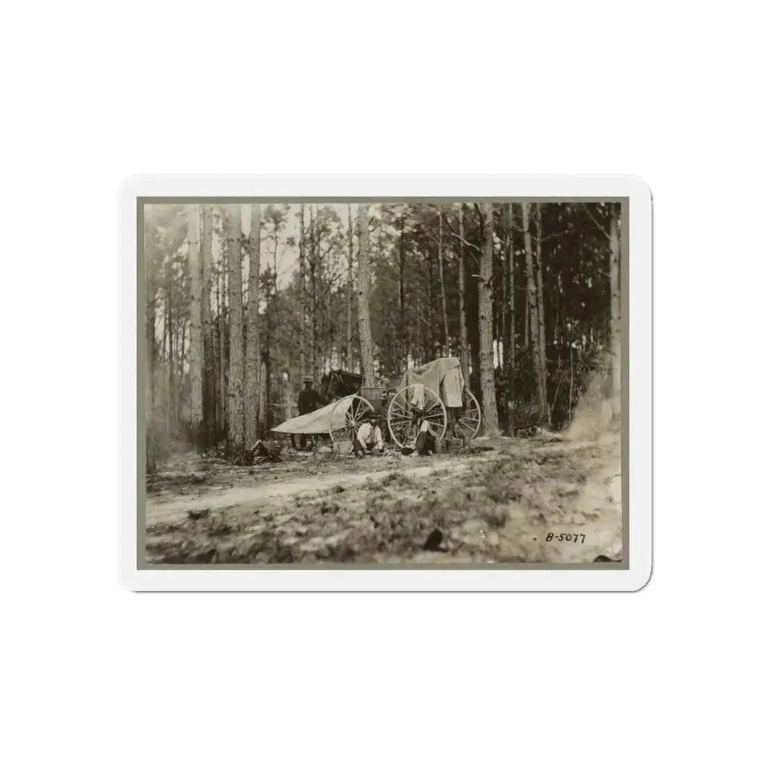 Brady's Photo Outfit In Front Of Petersburg, Va. 1864( ) (U.S. Civil War) Refrigerator Magnet - The Sticker Space