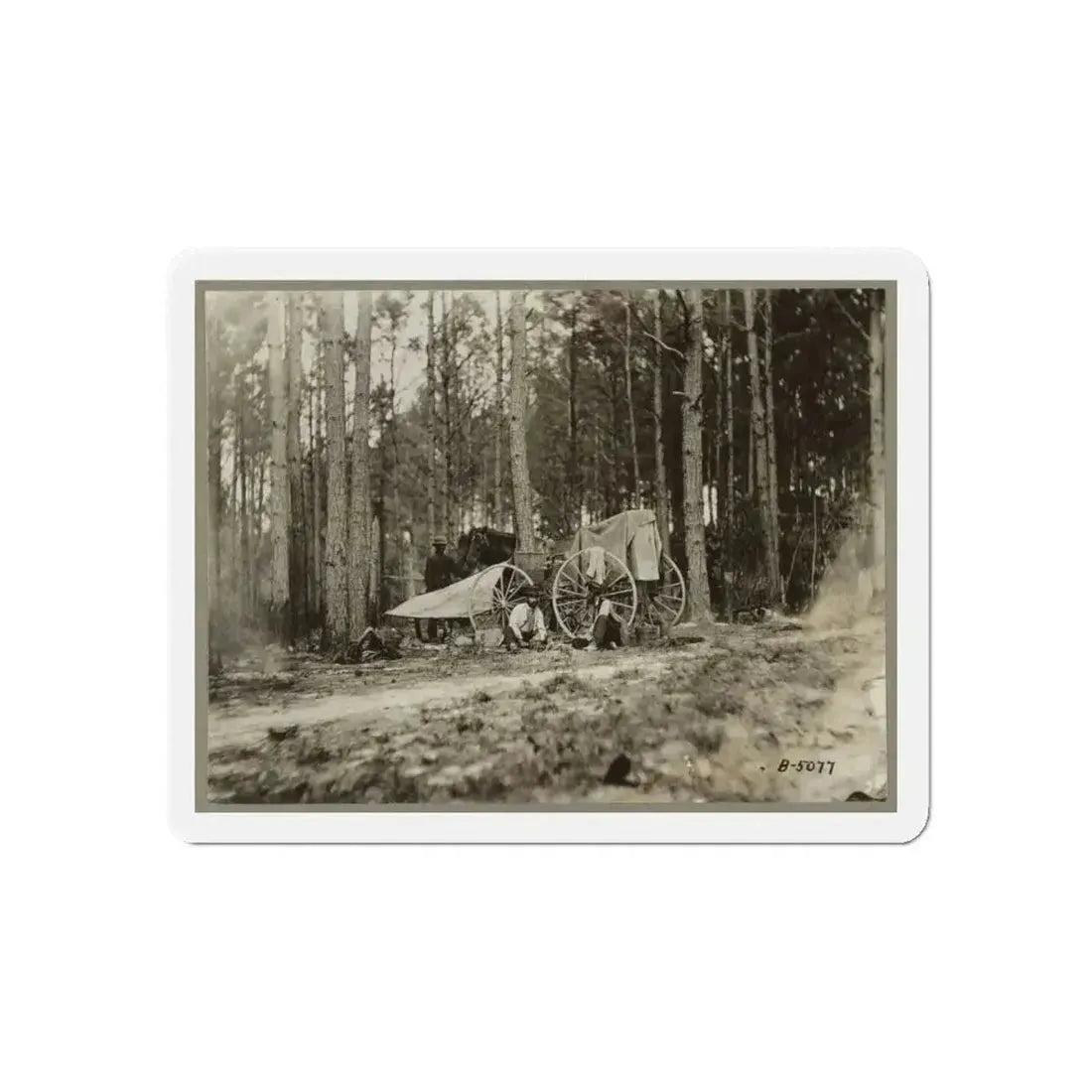 Brady's Photo Outfit In Front Of Petersburg, Va. 1864( ) (U.S. Civil War) Refrigerator Magnet - The Sticker Space