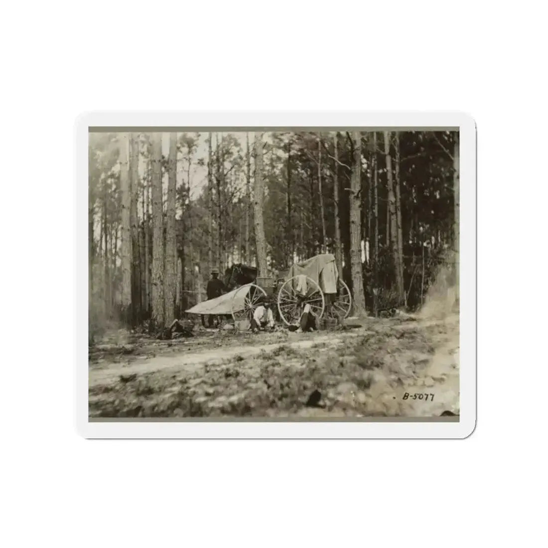 Brady's Photo Outfit In Front Of Petersburg, Va. 1864( ) (U.S. Civil War) Refrigerator Magnet - The Sticker Space