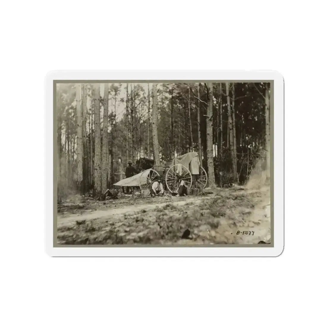 Brady's Photo Outfit In Front Of Petersburg, Va. 1864( ) (U.S. Civil War) Refrigerator Magnet - The Sticker Space