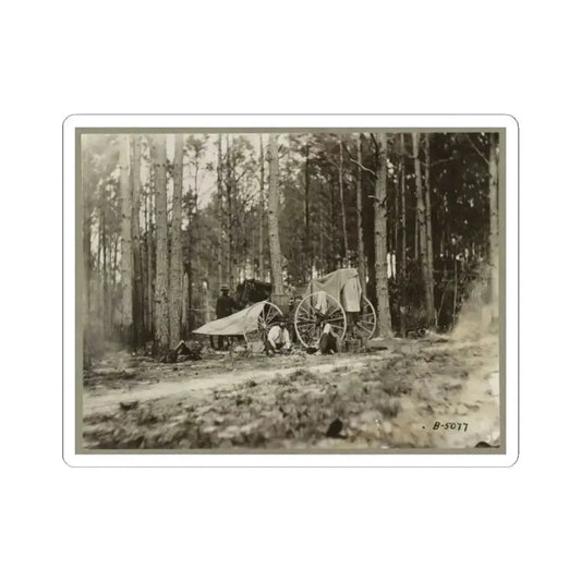 Brady's Photo Outfit in Front of Petersburg, Va. 1864( ) (U.S. Civil War) STICKER Vinyl Kiss-Cut Decal 2 Inch White - The Sticker Space