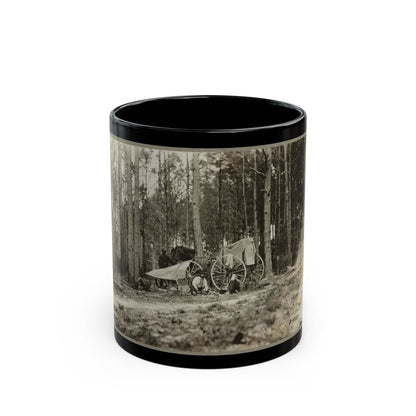 Brady's Photo Outfit In Front Of Petersburg, Va. 1864( ) (U.S. Civil War) Black Coffee Mug-11oz-The Sticker Space