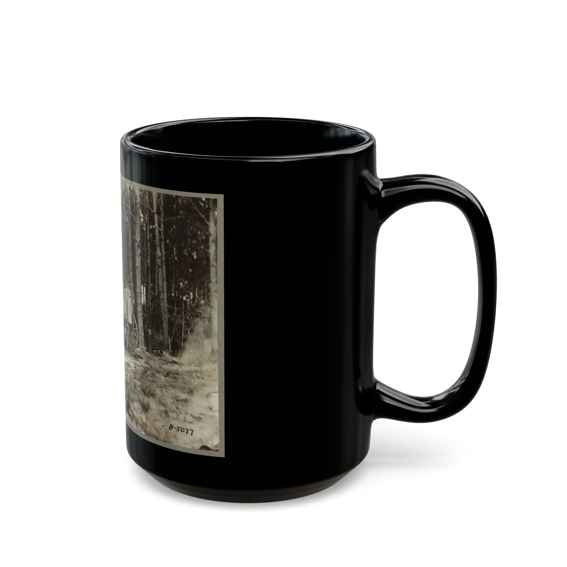 Brady's Photo Outfit In Front Of Petersburg, Va. 1864( ) (U.S. Civil War) Black Coffee Mug-The Sticker Space