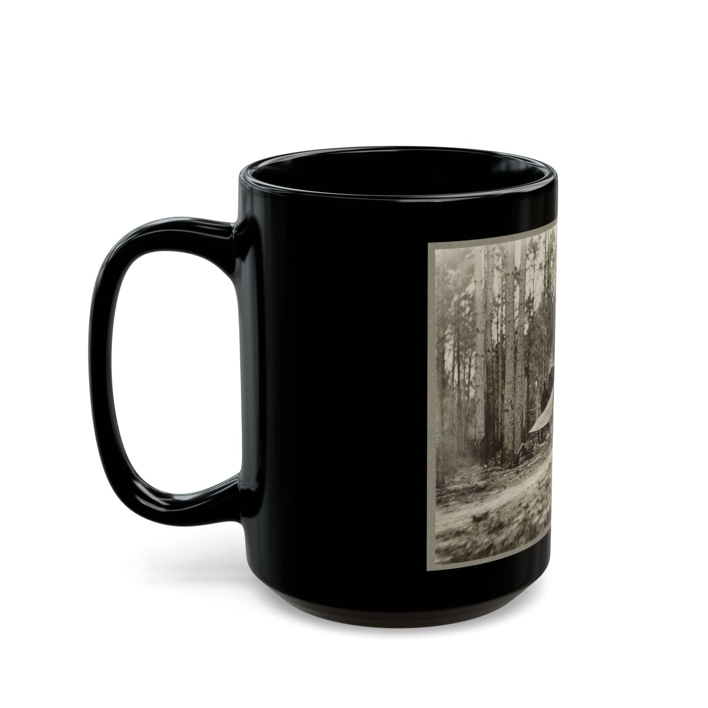 Brady's Photo Outfit In Front Of Petersburg, Va. 1864( ) (U.S. Civil War) Black Coffee Mug-The Sticker Space