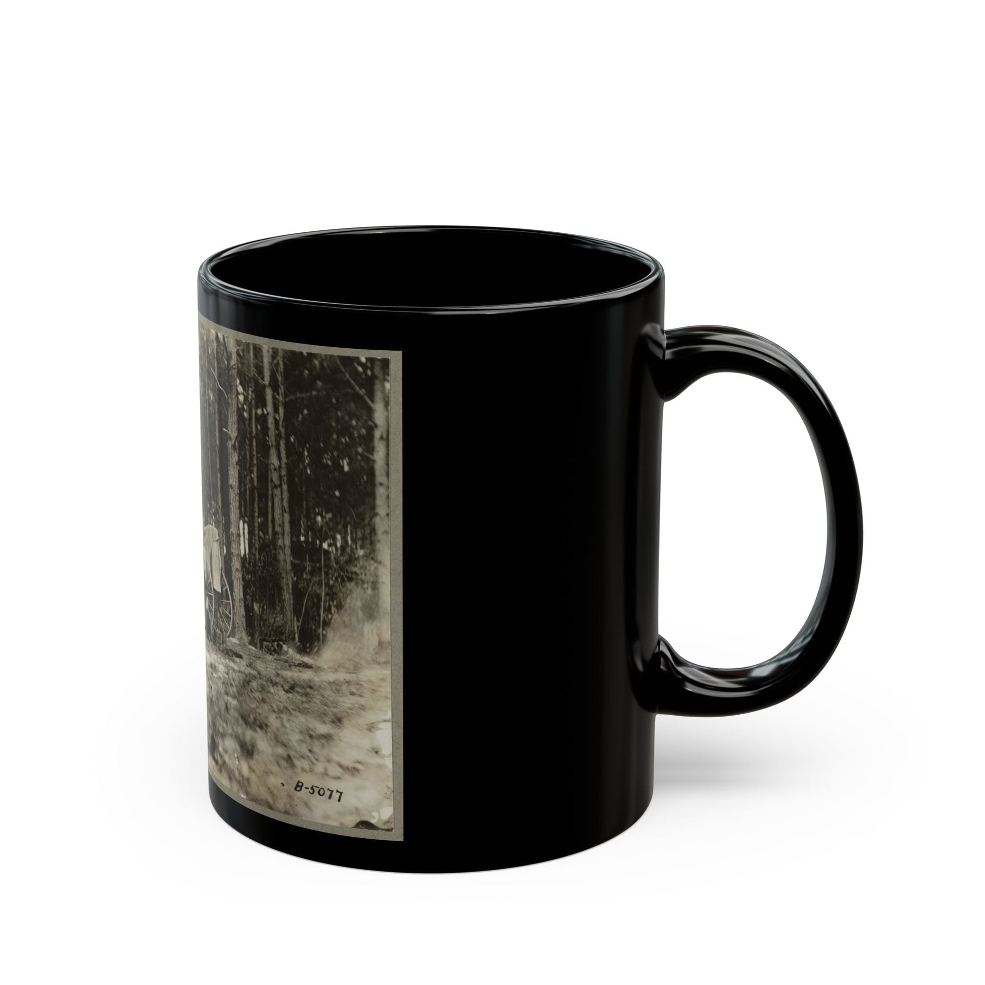 Brady's Photo Outfit In Front Of Petersburg, Va. 1864( ) (U.S. Civil War) Black Coffee Mug-The Sticker Space