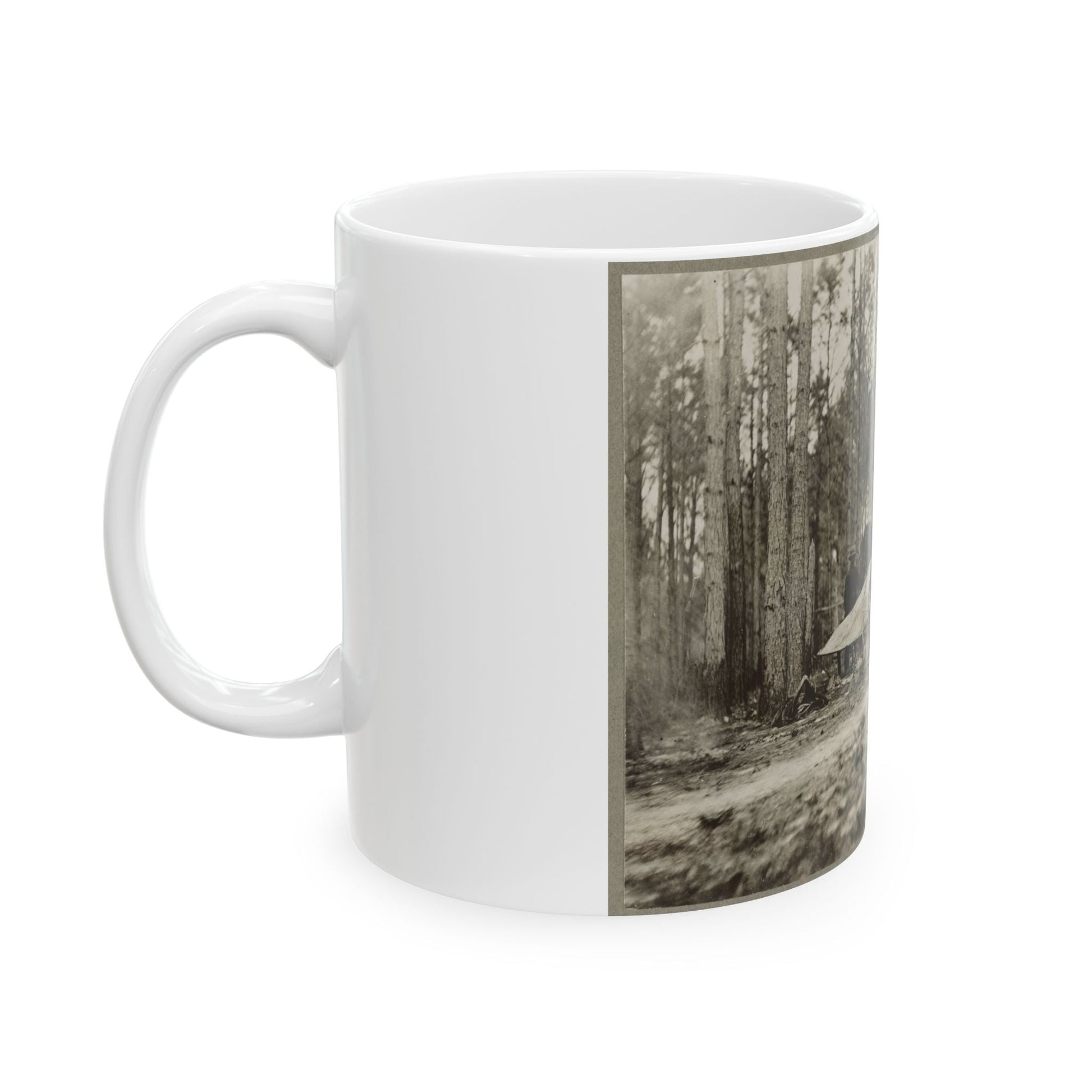 Brady's Photo Outfit In Front Of Petersburg, Va. 1864( ) (U.S. Civil War) White Coffee Mug-The Sticker Space