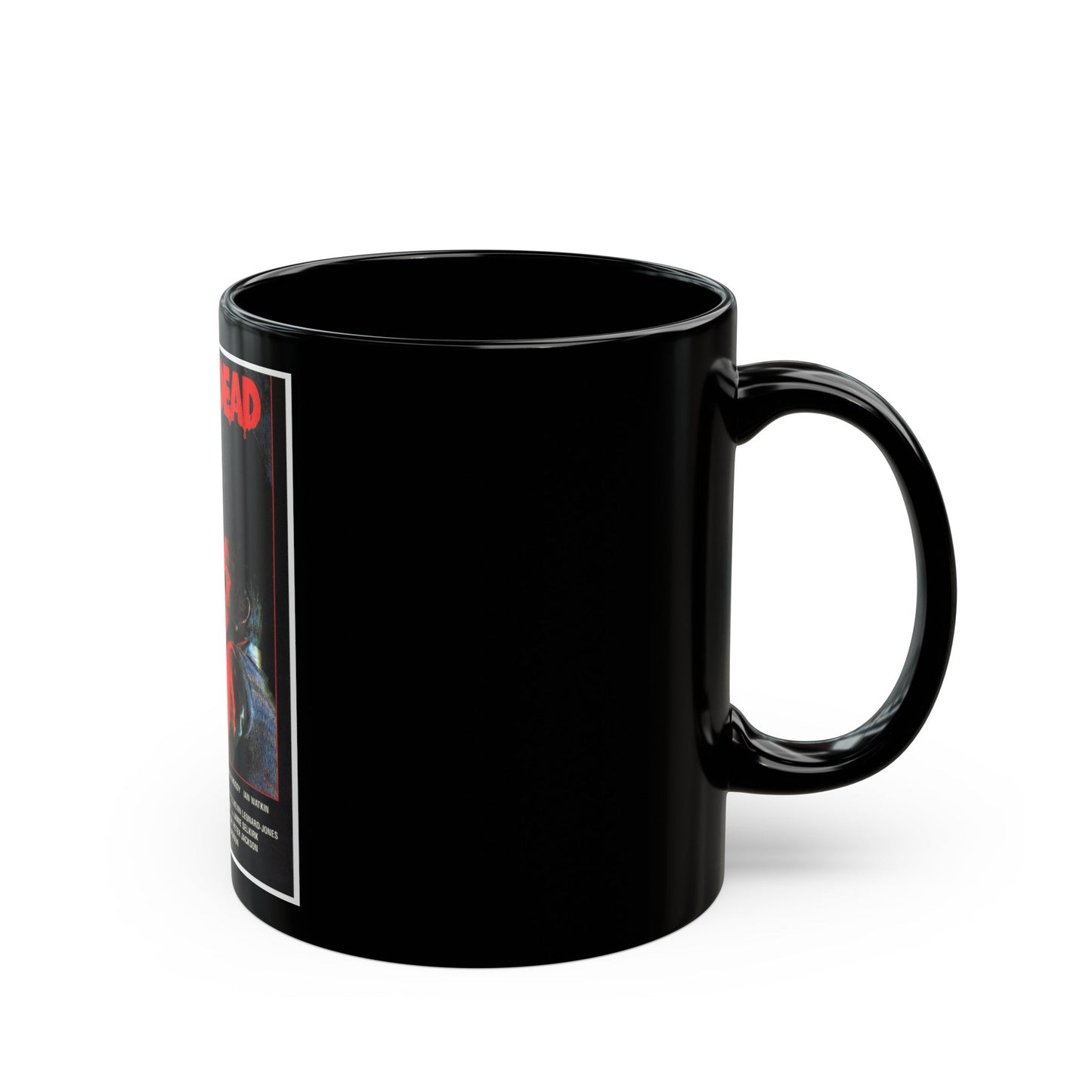 BRAINDEAD 1992 Movie Poster - Black Coffee Mug-The Sticker Space